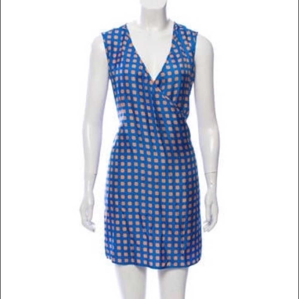 DVF wrap silk dress